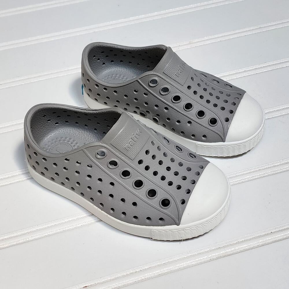 Native Toddler Gray Jefferson Shoes Size 6